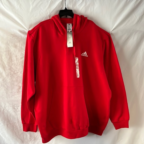 Men’s Red Adidas Adicolor Essential Fleece Hoodie 4XL - Picture 1 of 7